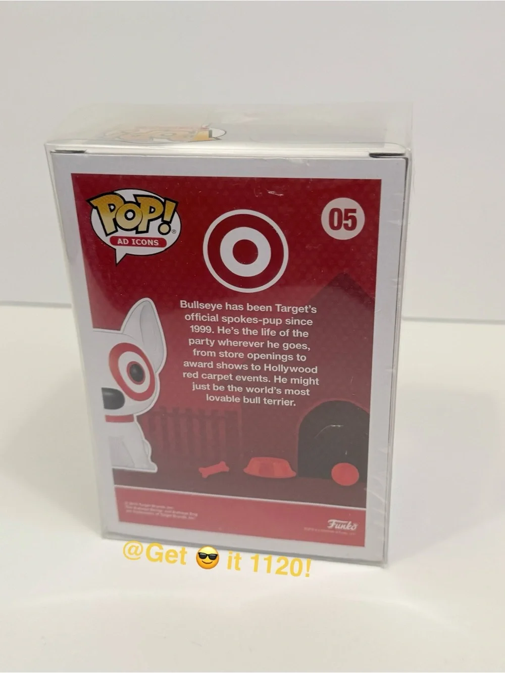 Funko POP! Ad Icons Target - Bullseye Flocked with Red Collar Protector included